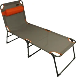 Portal Outdoor Lounger Sun Or Camping Bed Green With Orange Headrest And Stitching PT-CH-AVA -Vango Camping Shop 71bo9aon2gl. ac sl1500