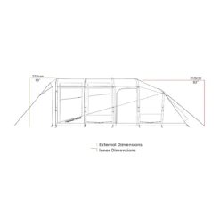 Zempire Evo TXL V2 6 Person Inflatable Tent 2023 ZE-0197001-003 -Vango Camping Shop evo txl v2 0197001 002 web simplified profiles ss22 1 1