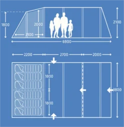 Kampa Hayling 6 AIR 9120001253