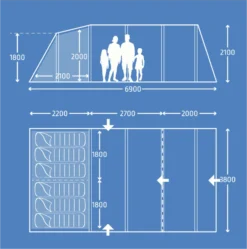 Kampa Hayling 6 Poled 9120001259