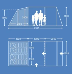 Kampa Hayling 4 Poled 9120001260