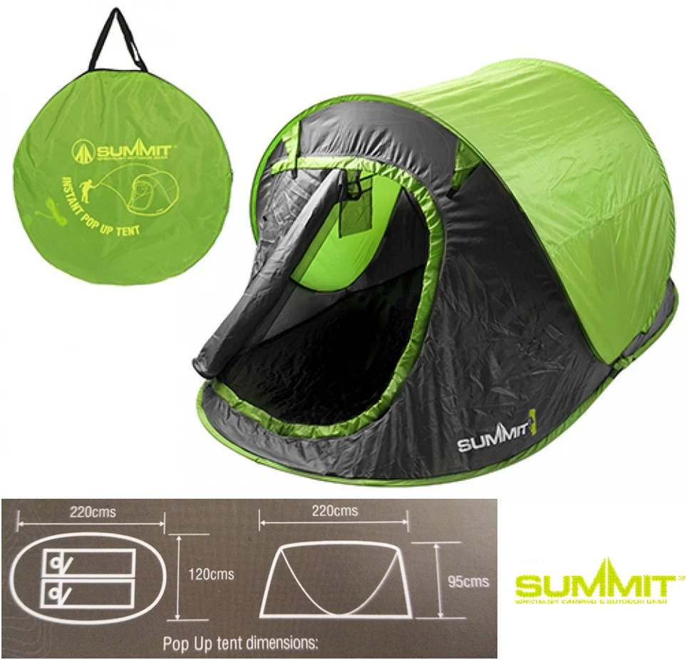 Summit Hydrahalt 2 Pop-up Tent Green 1 Summit Hydrahalt 2 Pop-up Tent Green