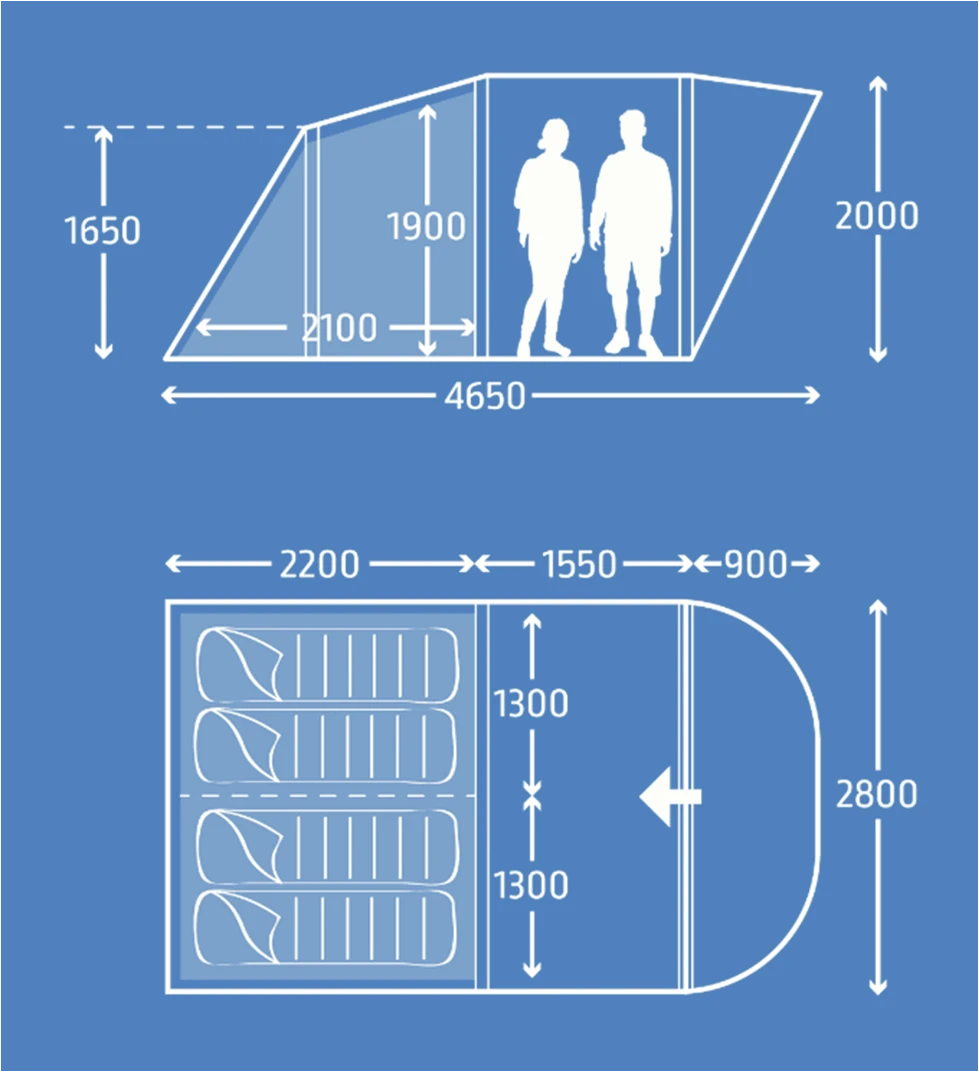 Kampa Brean 4 AIR 9120001255 Package 1 Kampa Brean 4 AIR 9120001255 Package