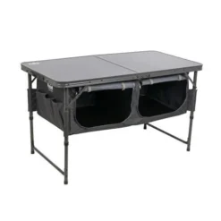 Royal Leisure Table And Store Cupboard W/ Dark Charcoal MDF Top Dark Tube 16,20mmx10mm R912