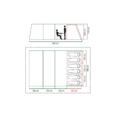 Coleman Weathermaster 6XL AIR 2023 2000035188 25 Coleman Weathermaster 6XL AIR 2023 2000035188 -Vango Camping Shop weathermaster 6xl floor plan