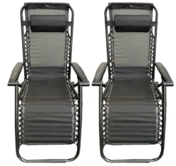 Twin Pack Hortos Zero Gravity Relaxer Black